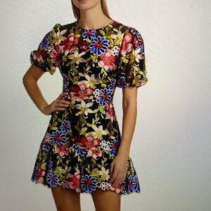 Floral Mesh Dress | Size 6